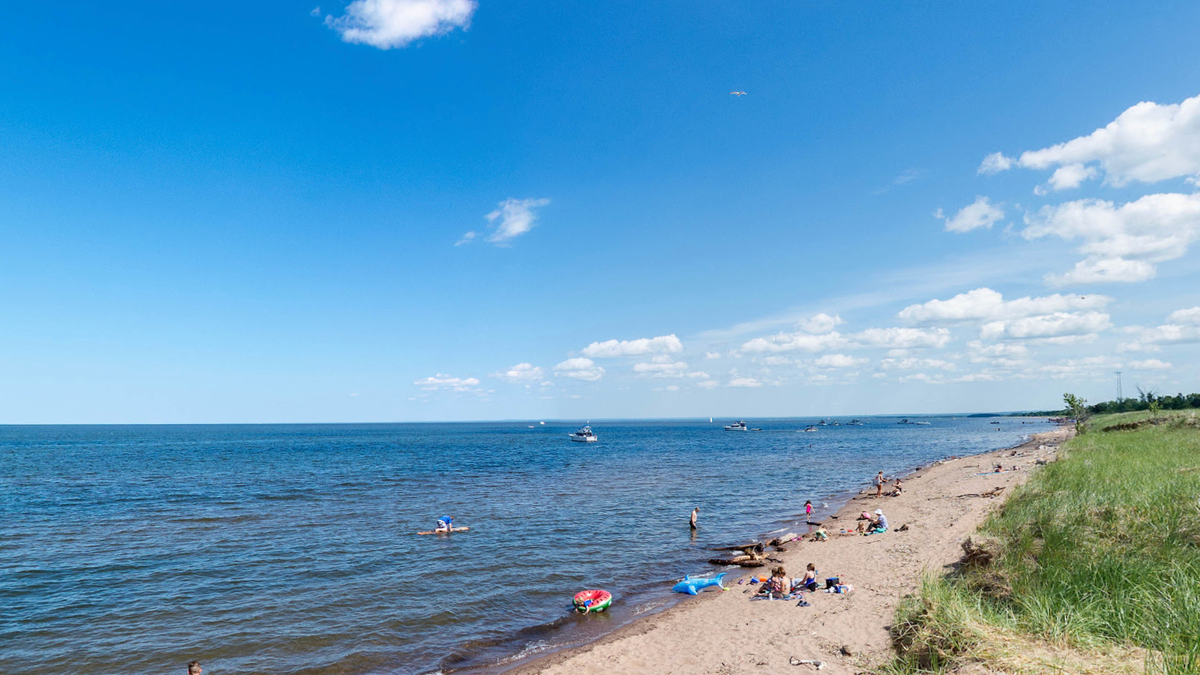 Shoreline in Duluth, MN.